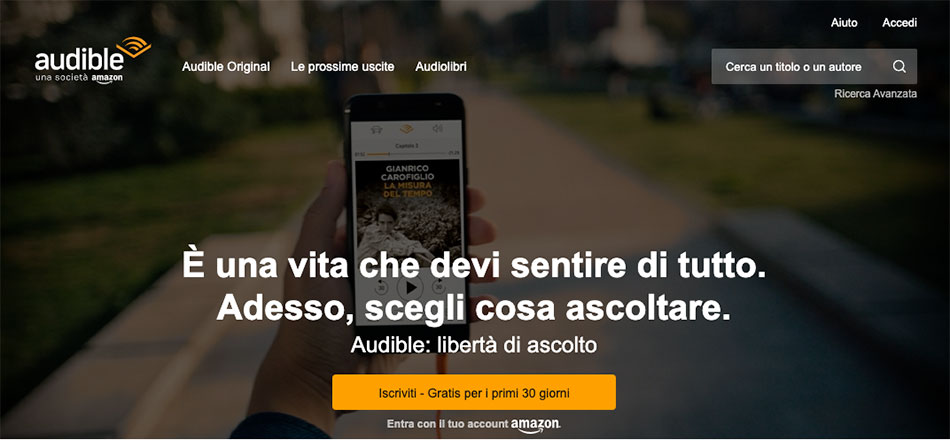 audible home page